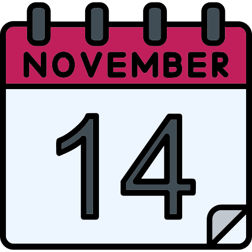 14 listopada Generic color lineal-color ikona