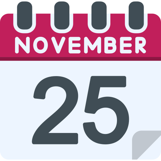 November 25 Generic color fill icon