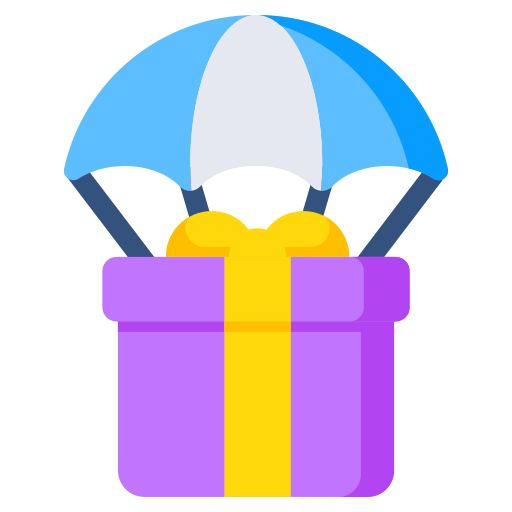 spadochron Generic color fill ikona