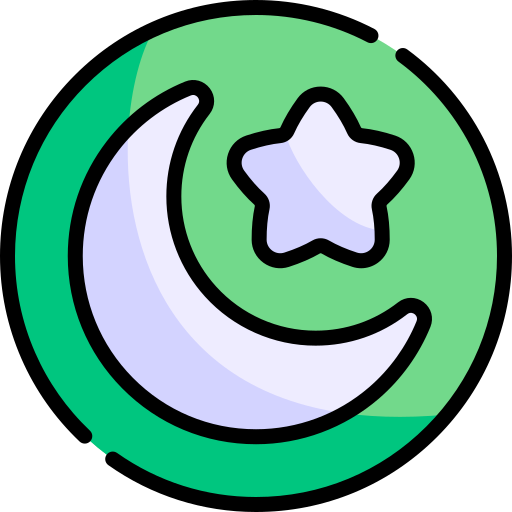 イスラム教 Kawaii Lineal color icon