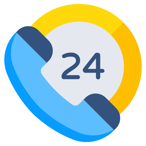 24-godzinny serwis Generic color fill ikona
