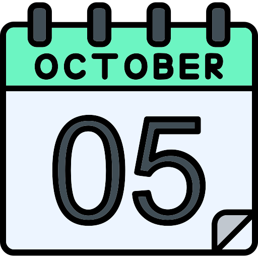 October Generic color lineal-color icon