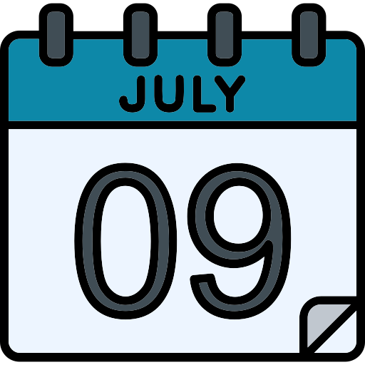 7月 Generic color lineal-color icon