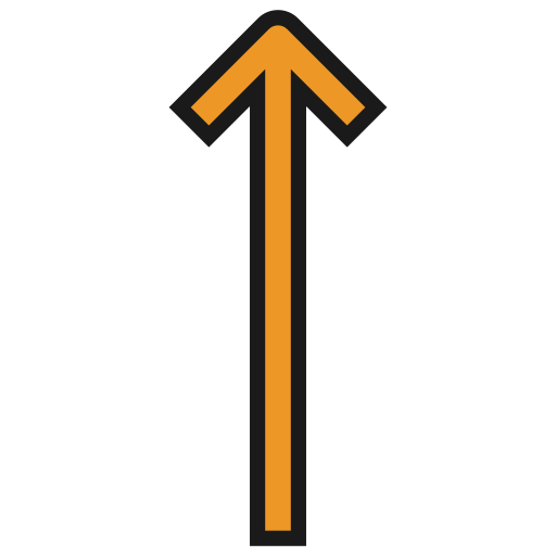 flecha hacia arriba Generic color lineal-color icono