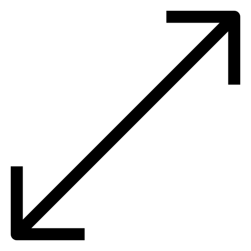 Diagonal Generic black outline icon