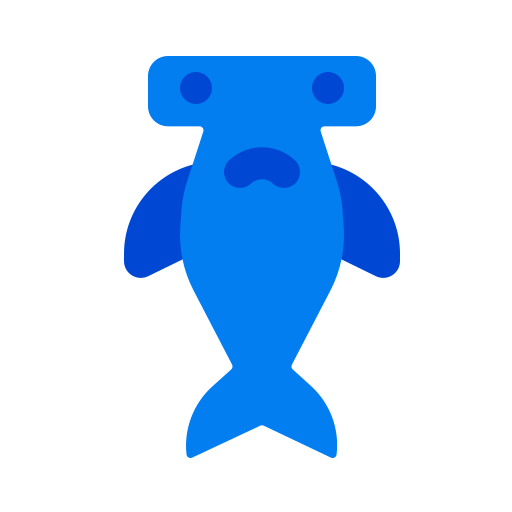 hamerhaai vis Generic color fill icoon