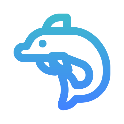 Dolphin Generic gradient outline icon