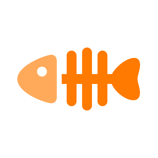 魚の骨格 Generic color fill icon