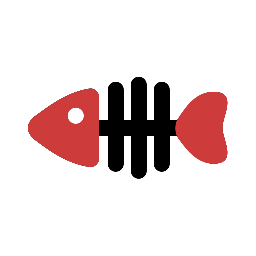 squelette de poisson Generic color lineal-color Icône