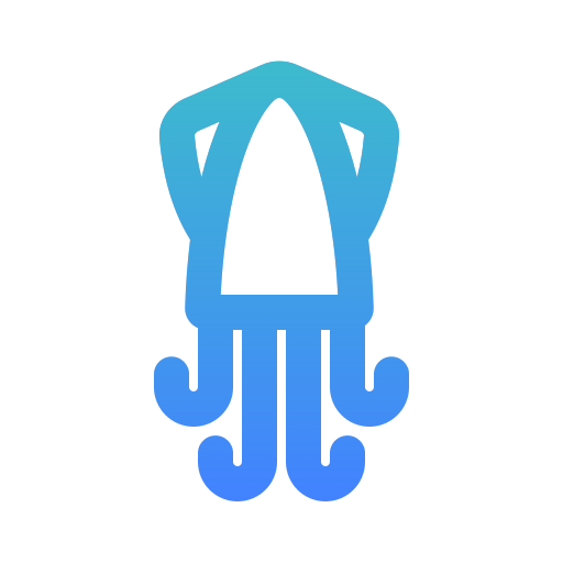 Squid Generic gradient outline icon