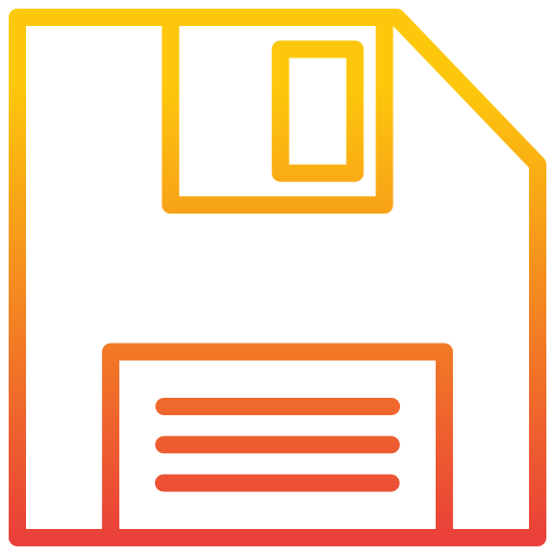 Floppy disk Generic gradient outline icon