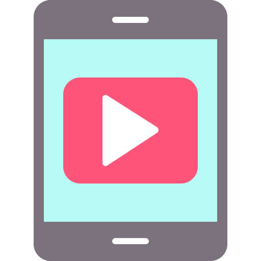 videoadvertentie Generic color fill icoon