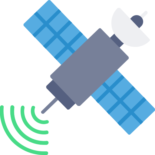 satelita kosmiczny Generic color fill ikona
