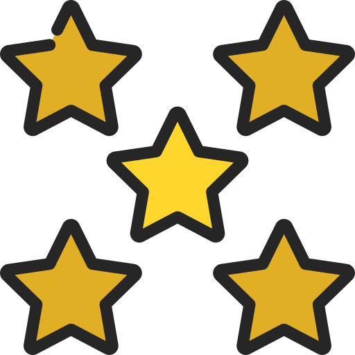 5 stars Juicy Fish Soft-fill icon