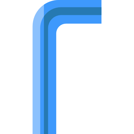 Allen keys Basic Straight Flat icon