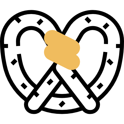 Pretzel Meticulous Yellow shadow icon
