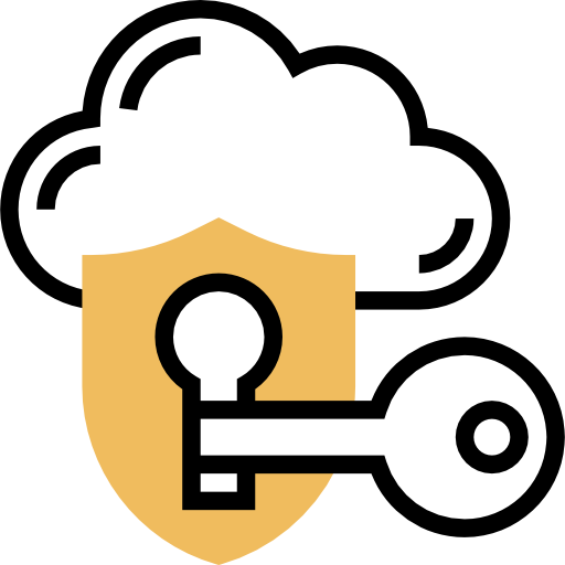 prywatność Meticulous Yellow shadow ikona