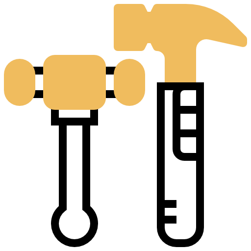 herramienta de martillo Meticulous Yellow shadow icono