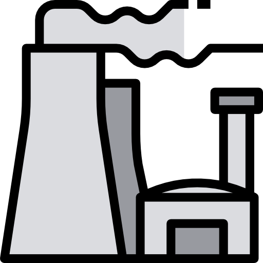 Атомная Электростанция dDara Lineal Color иконка