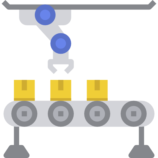 Conveyor dDara Flat icon