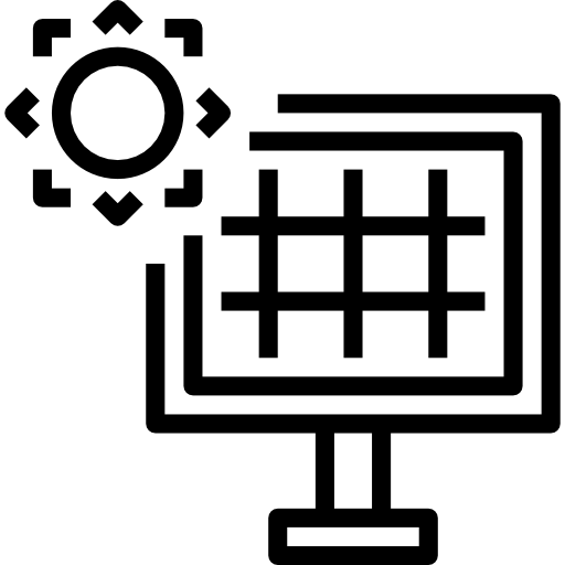 pannello solare dDara Lineal icona