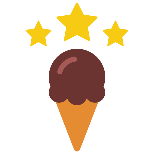 Ice cream Juicy Fish Flat icon