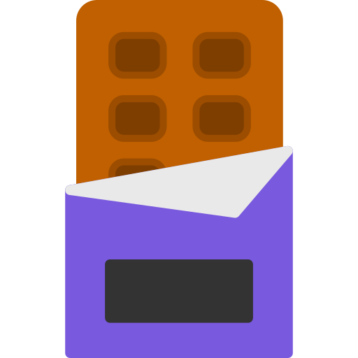 Chocolate bar Generic color fill icon