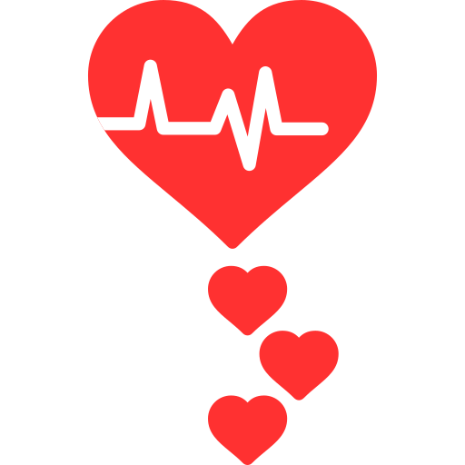 Heart rate Generic color fill icon