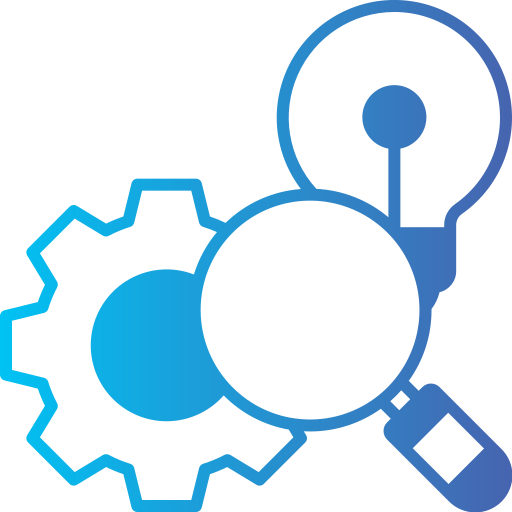 research and development Generic gradient fill Icône
