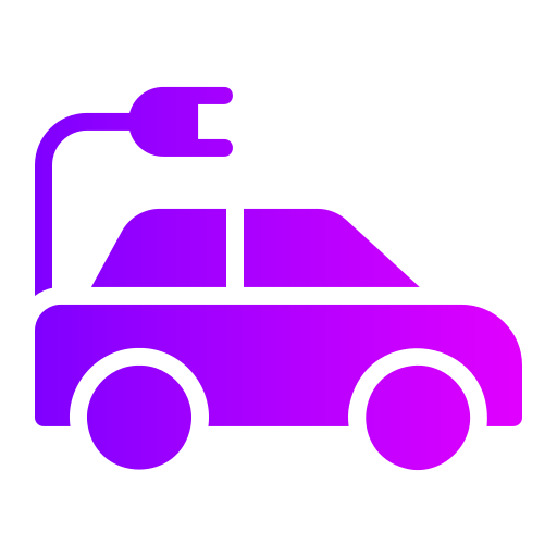 samochód elektryczny Generic gradient fill ikona