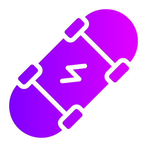 elektrisch skateboard Generic gradient fill icoon