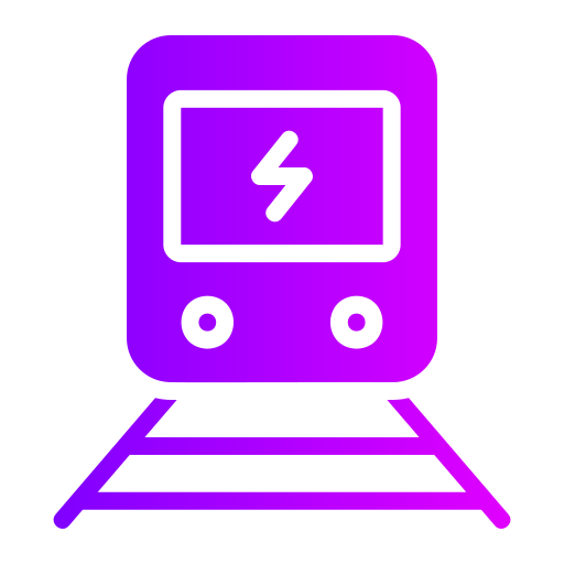 pociąg elektryczny Generic gradient fill ikona