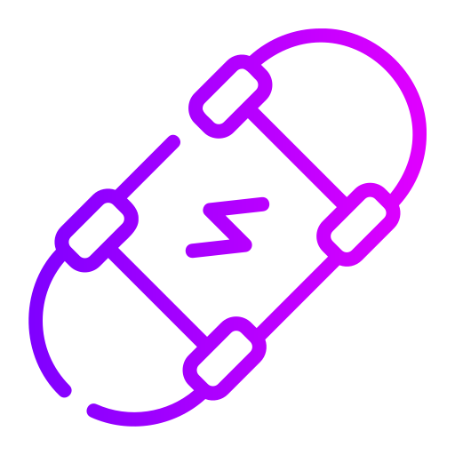 Electric skateboard Generic gradient outline icon