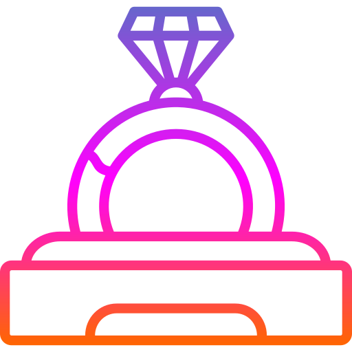 anillo de compromiso Generic gradient outline icono