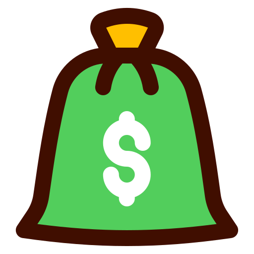 돈 가방 Generic color lineal-color icon