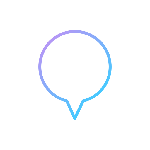 Speech bubble Generic gradient outline icon