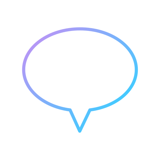 Speech bubble Generic gradient outline icon