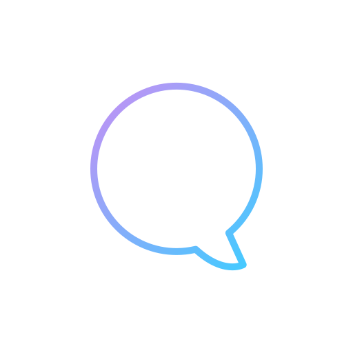burbuja de diálogo Generic gradient outline icono