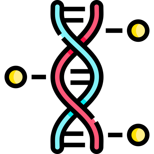 ДНК Detailed Straight Lineal color иконка