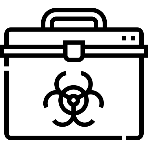 rischio biologico Detailed Straight Lineal icona