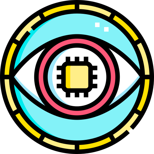 Бионический глаз Detailed Straight Lineal color иконка