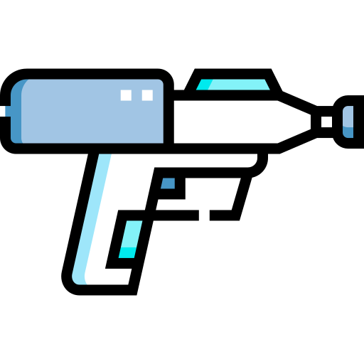 銃 Detailed Straight Lineal color icon