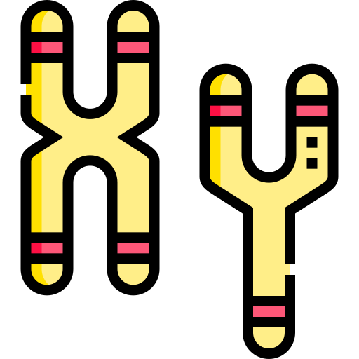 染色体 Detailed Straight Lineal color icon
