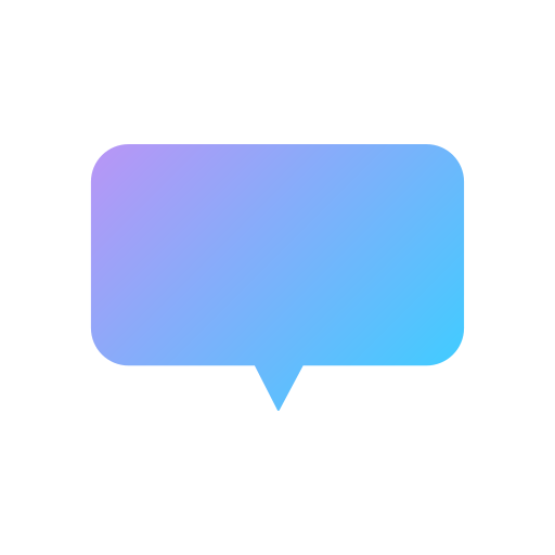 Speech bubble Generic gradient fill icon