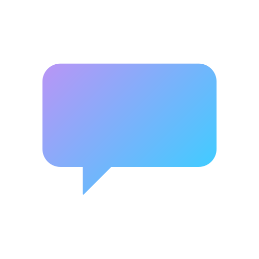 Speech bubble Generic gradient fill icon