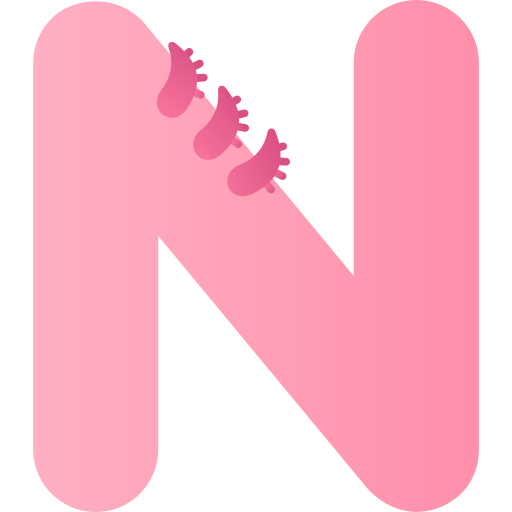 Letter N Generic gradient fill icon