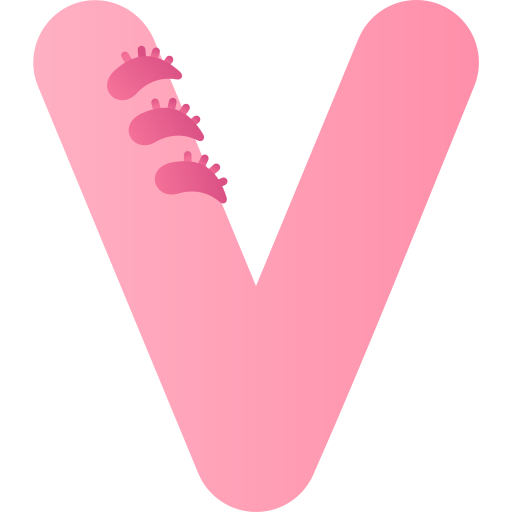 Letter V Generic gradient fill icon