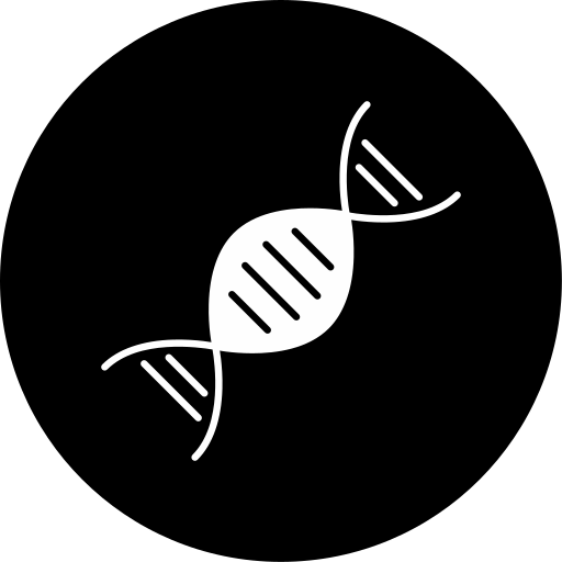 ДНК Generic black fill иконка