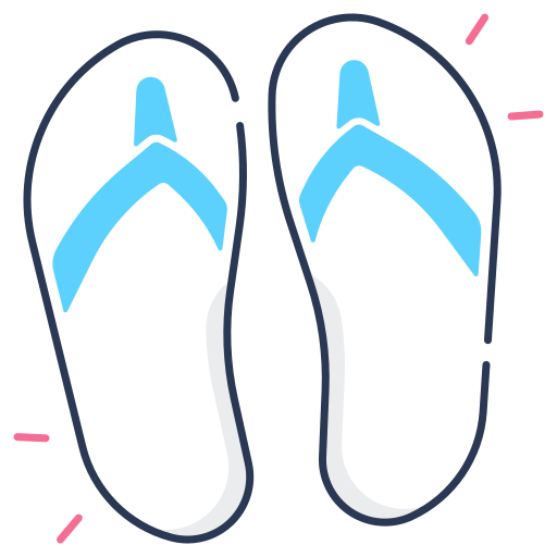 Sandals Generic color fill icon
