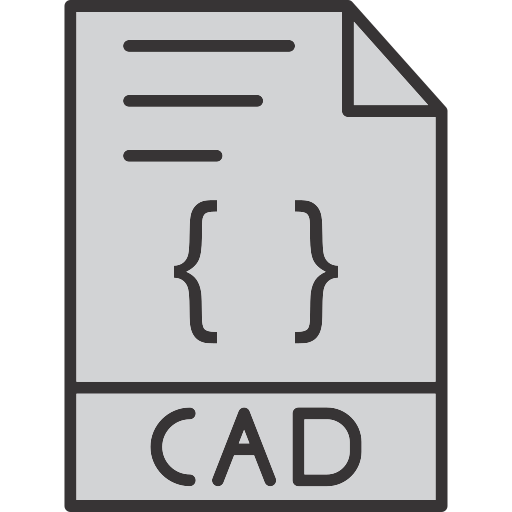 cad-bestandsformaat Generic color lineal-color icoon